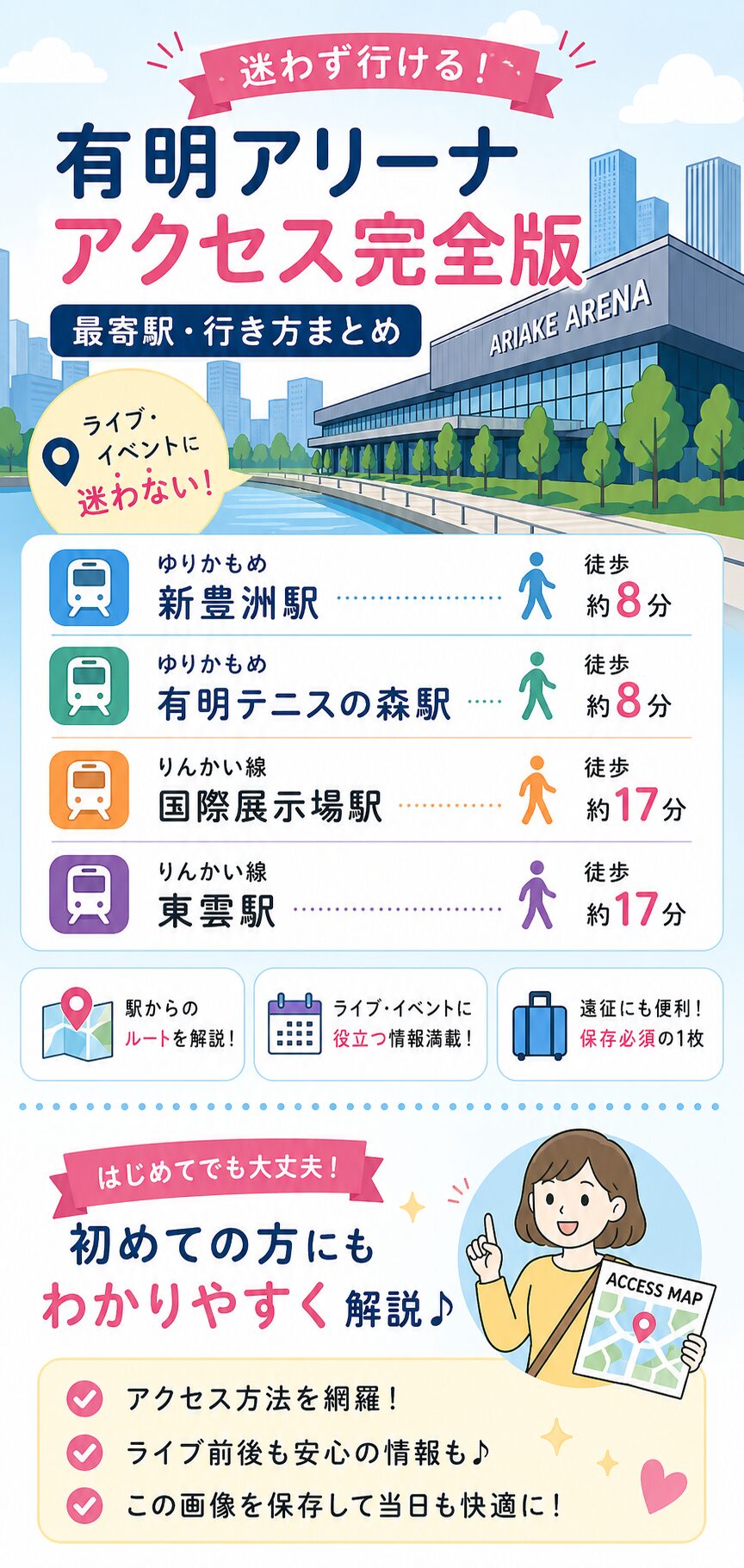 有明アリーナ会場への最寄り駅