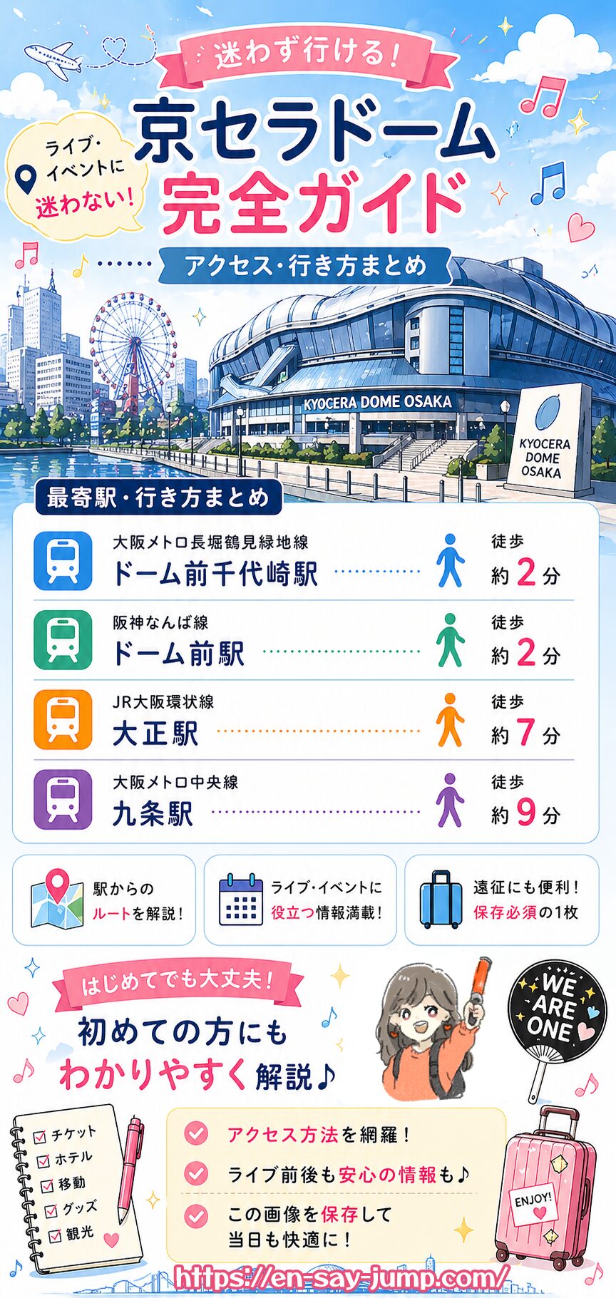 京セラドームのアクセス方法