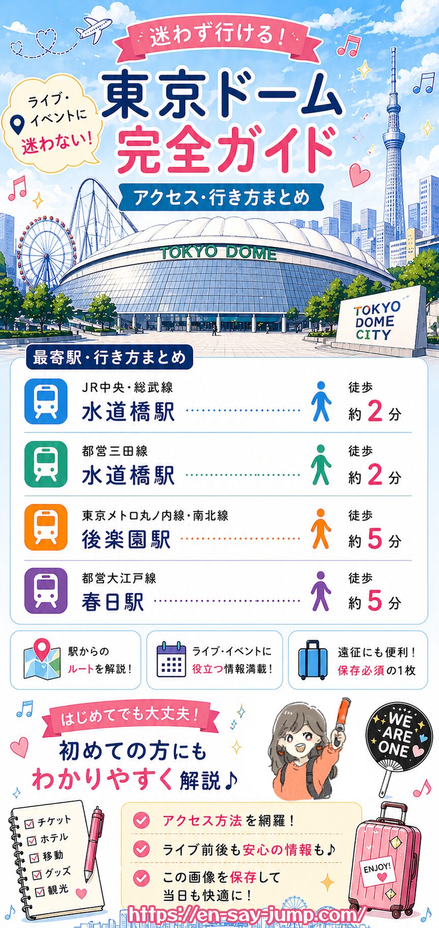 東京ドームへのアクセス