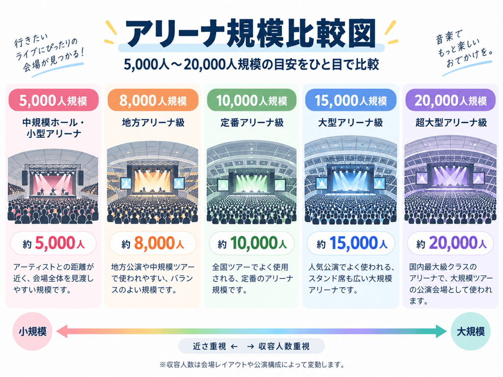 アリーナ規模比較図